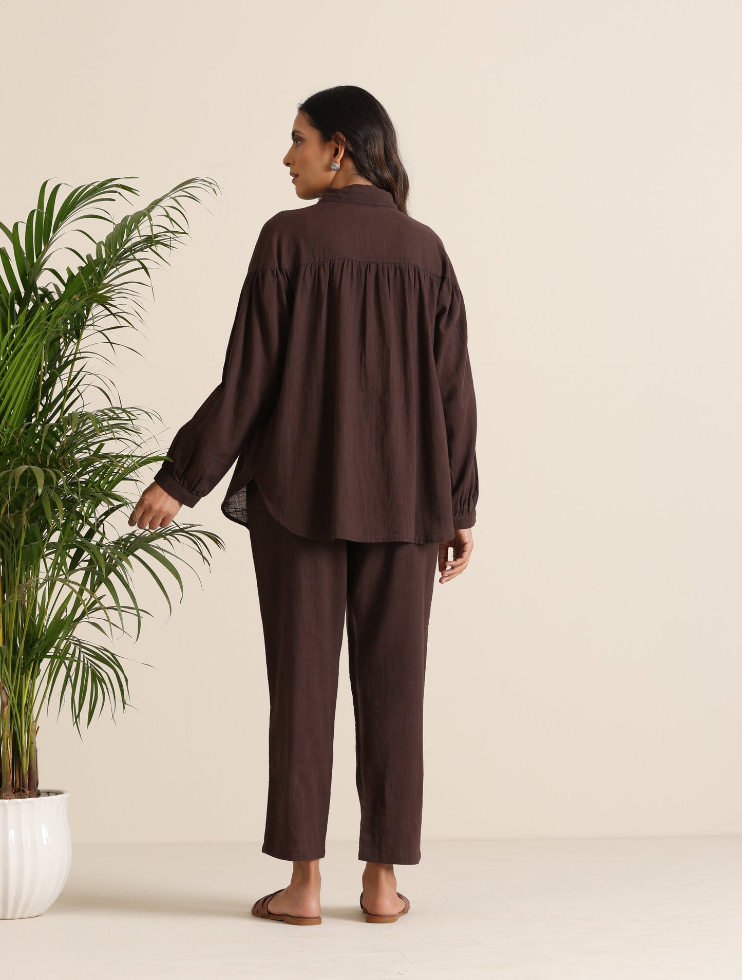 trueBrowns Cola Cotton Shirt Co-ord Set - Distacart