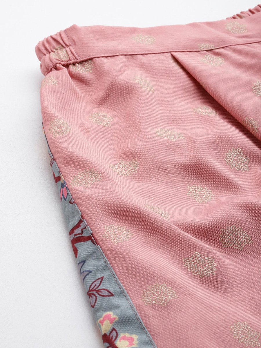 Ahalyaa Plus Size Ethnic Printed Wrap Tunic with Palazzos - Distacart