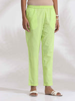 Thumbnail for trueBrowns White Cotton Multi Stripe Flared Kurta Set