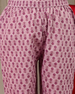 Thumbnail for Varanga Women Purple Floral Printedstraight Kurta Paired With Tonal Printed Bottom And Dupatta - Distacart