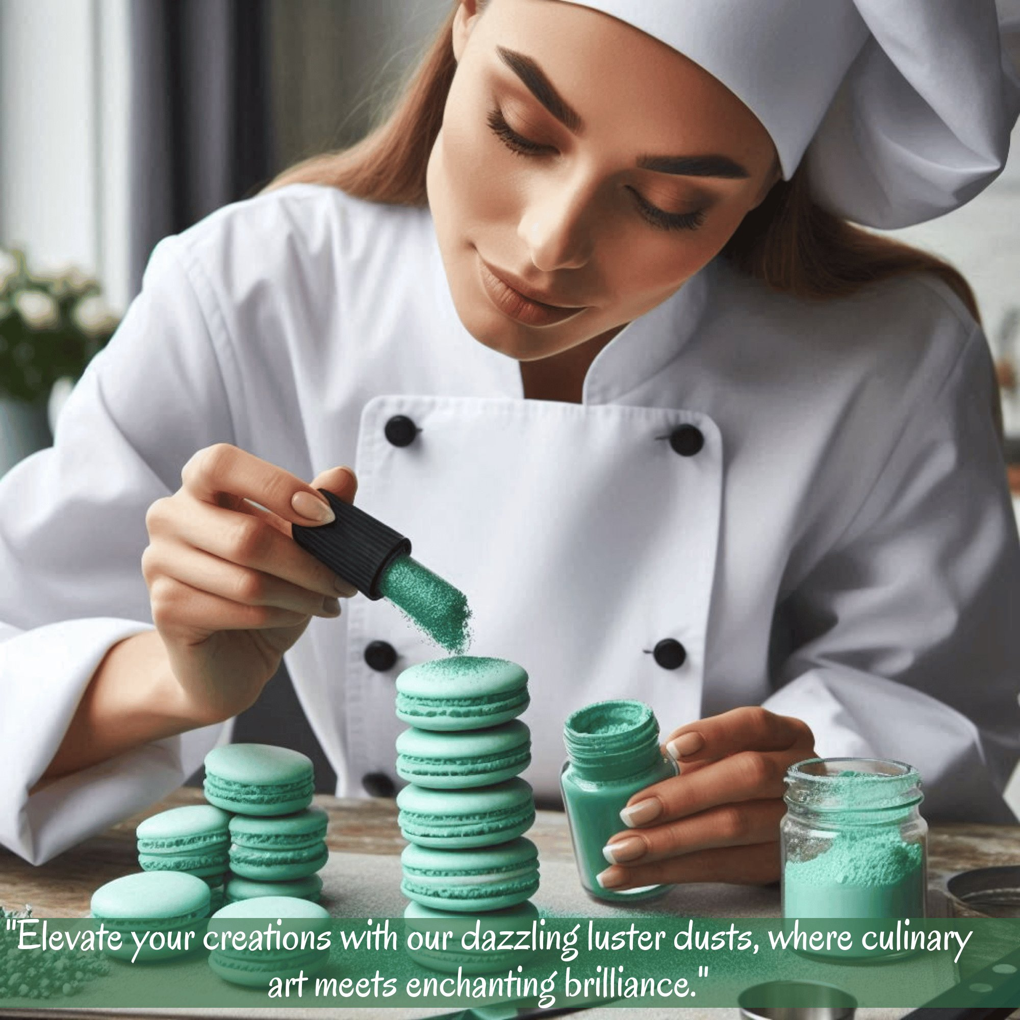 agave green edible luster dust 5 g