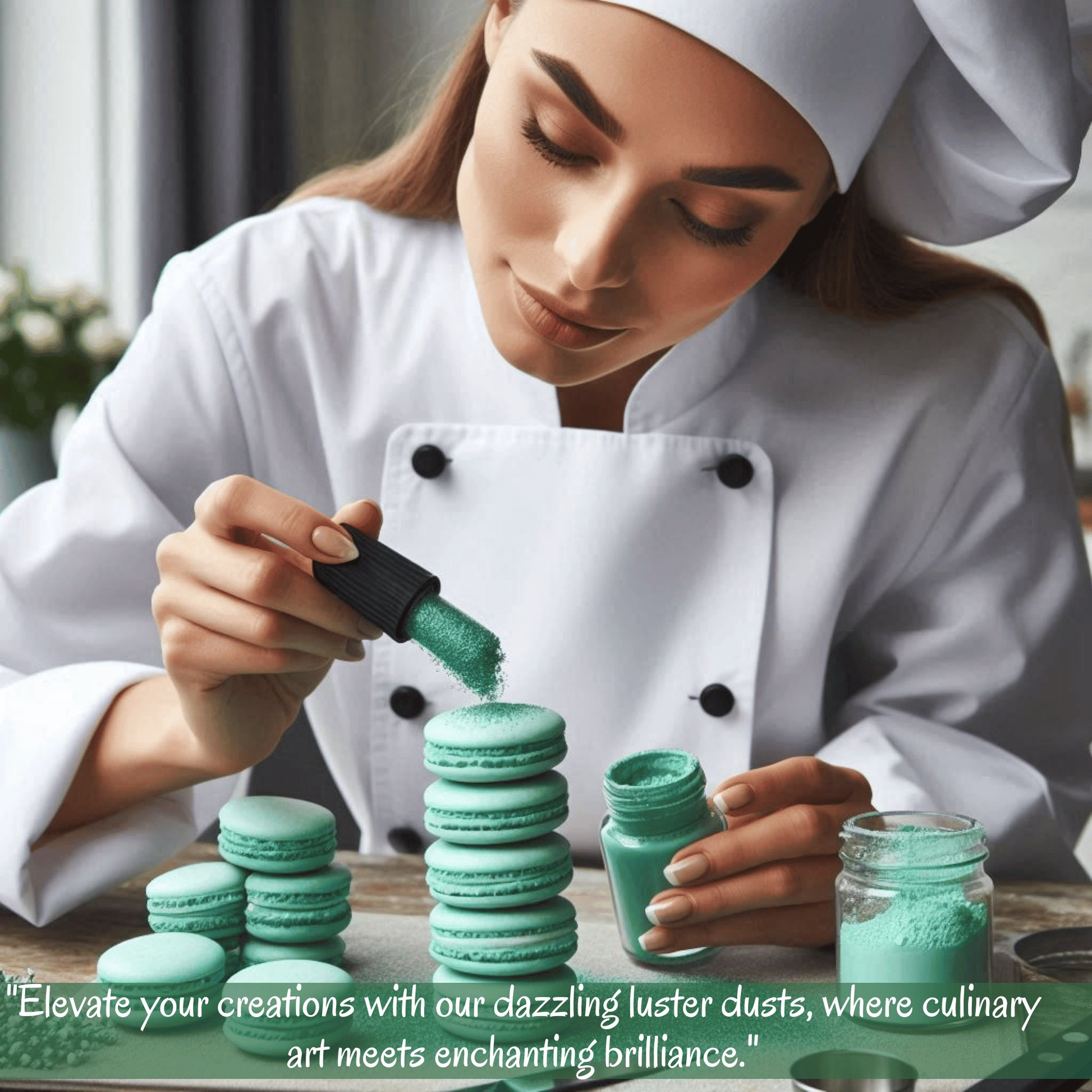 agave green edible luster dust 5 g