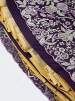 Thumbnail for House of Panchhi Cream Net Cutdana, Sequins And Zarkan Embroidery Lehenga Choli & Dupatta - Distacart