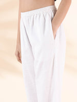 Thumbnail for trueBrowns White Cotton Shirt Co-ord Set - Distacart
