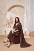 Anaita Coffee Anarkali Readymade Suit with Embroidery Work - Dista