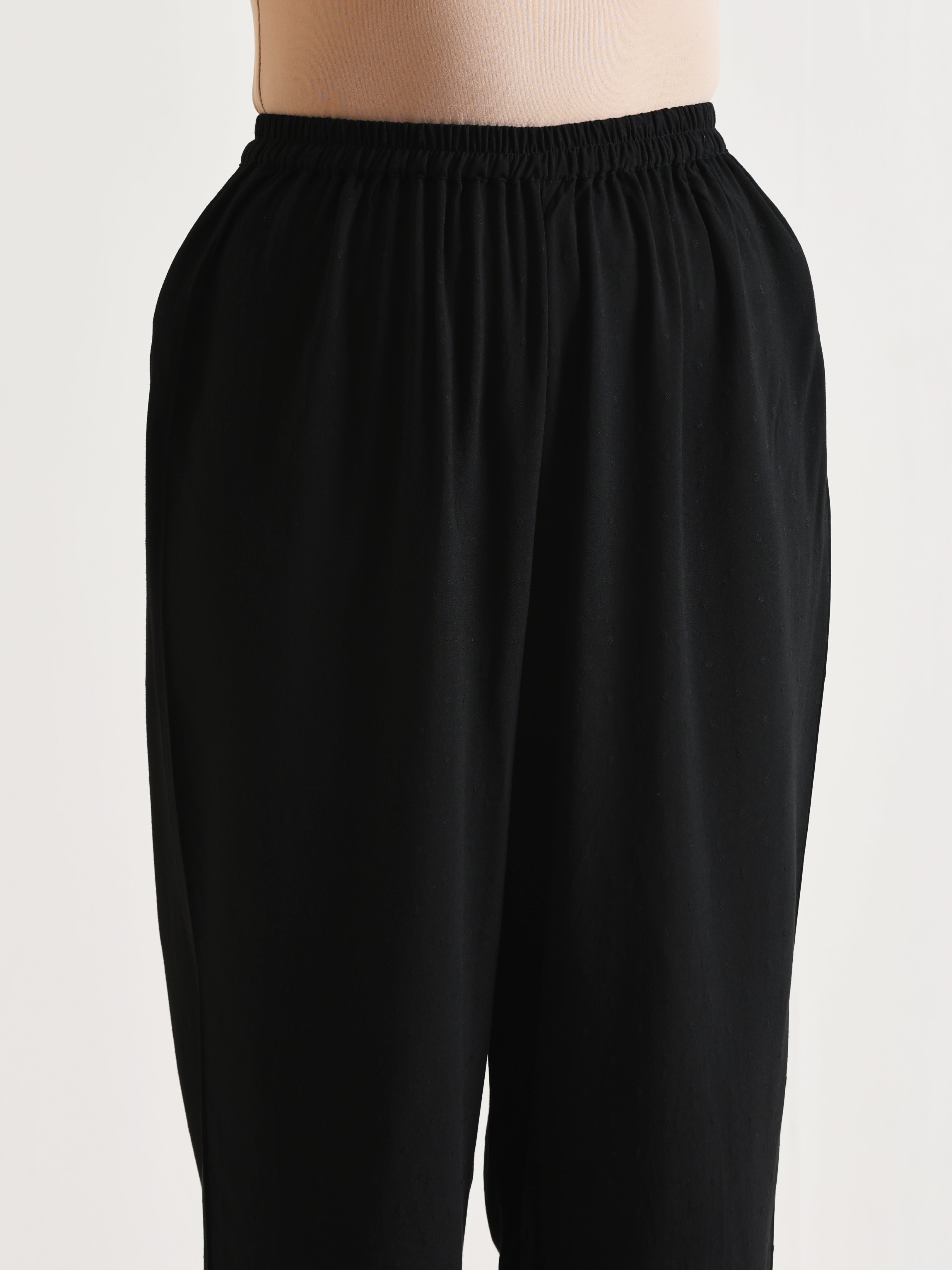 trueBrowns Black Panelled Co-ord Set - Distacart