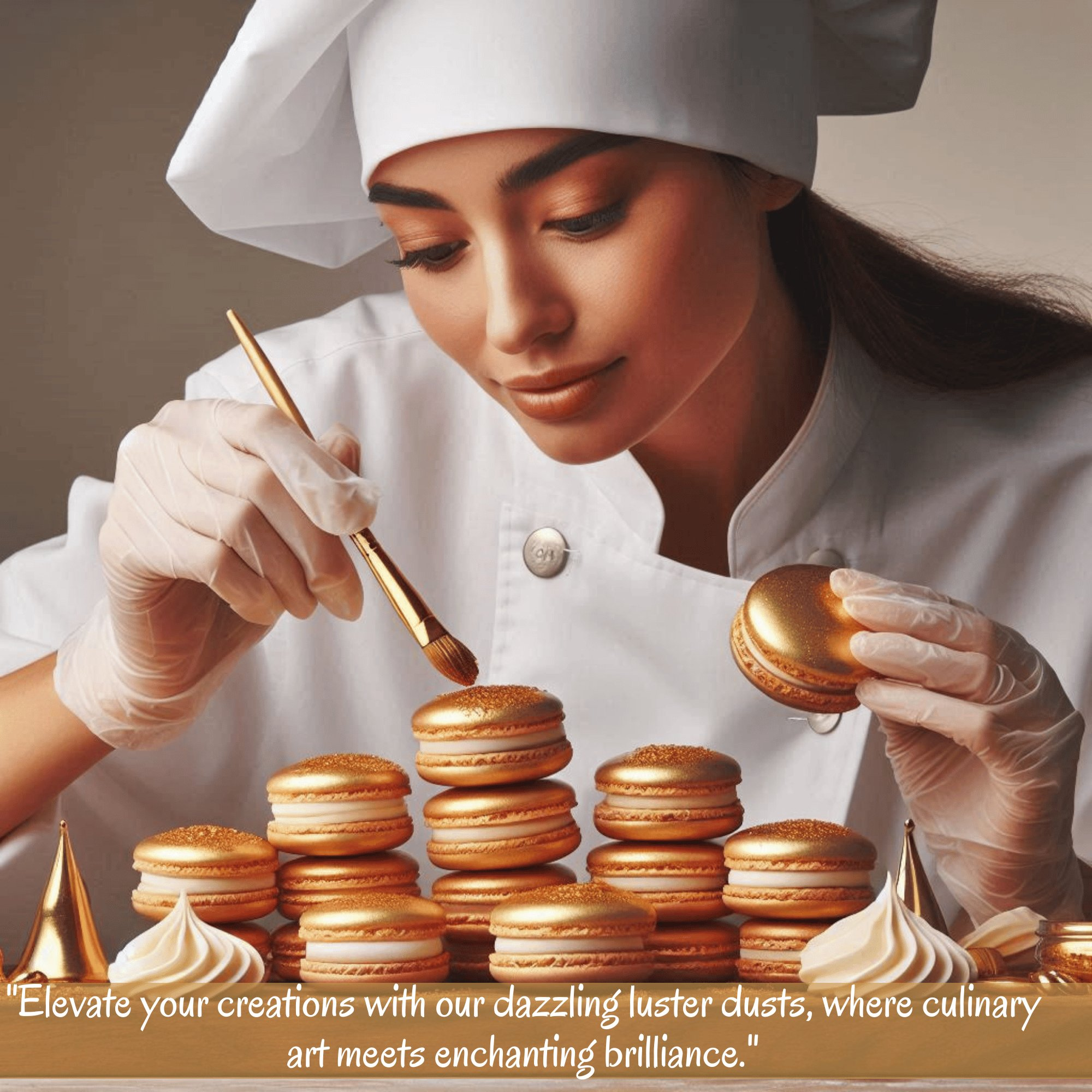 confect shimmer gold luster dust br b 5 gms b