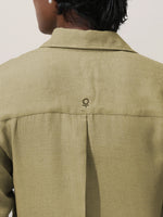 Thumbnail for trueBrowns Fern Green Crochet Natural Cotton Kurta Pant Set