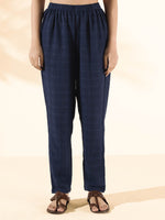 Thumbnail for trueBrowns Blue Cotton Dobby Regular Co-ord Set - Distacart