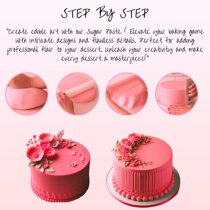confect melon pink sugarpaste br b 250 gms b