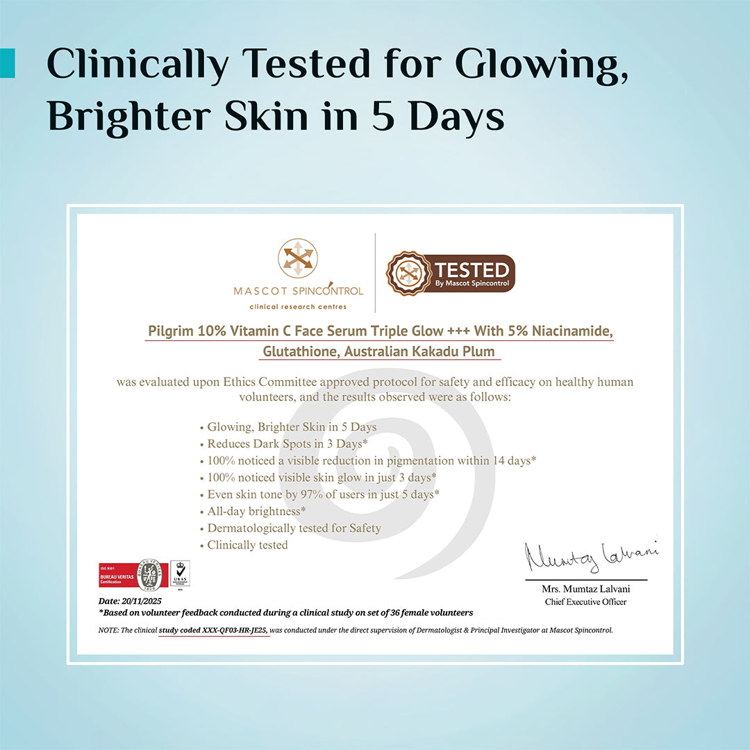 Pilgrim 10% Vitamin C Face Serum For Daily Brightness 5% Niacinamide - Distacart