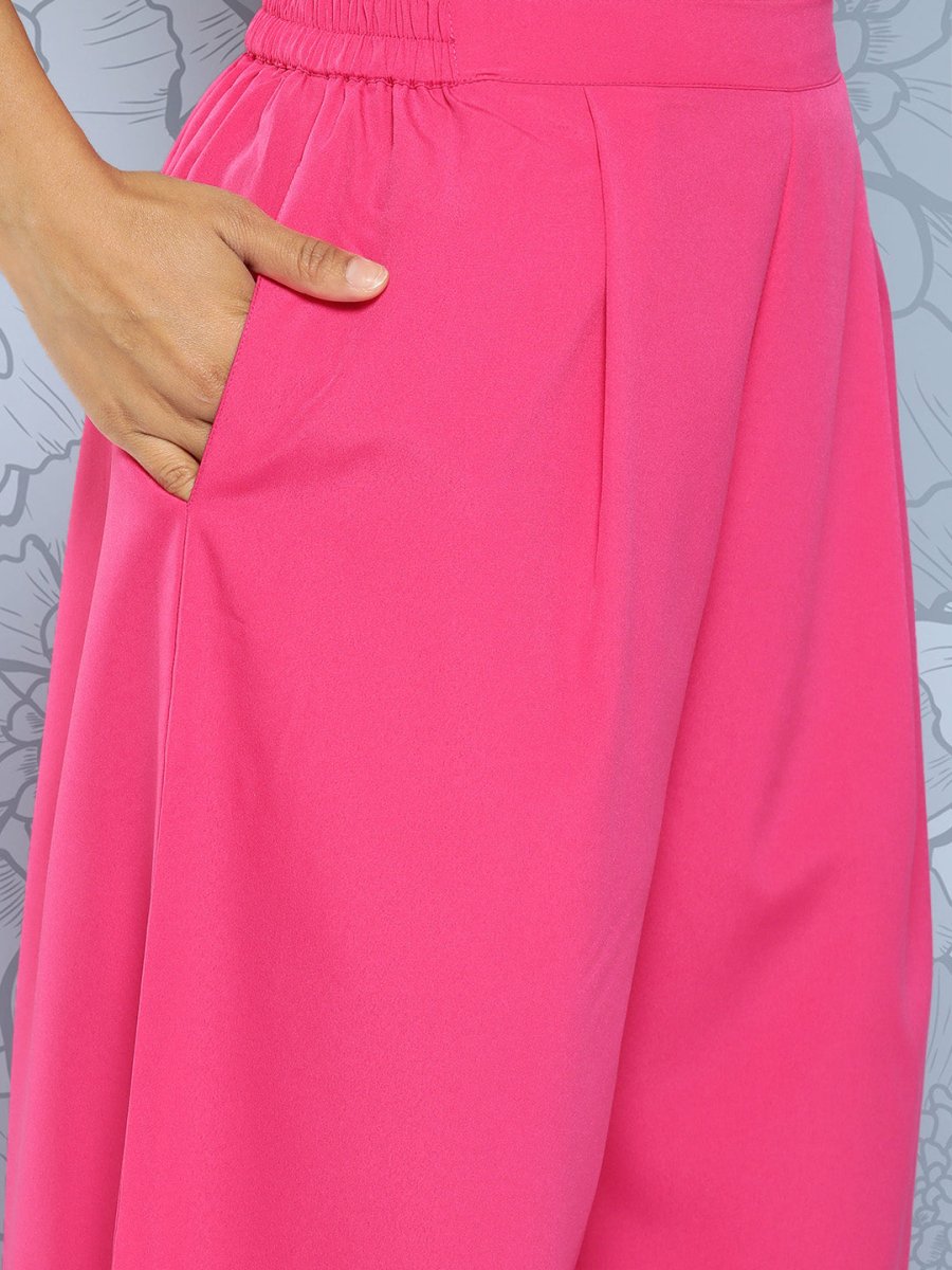 Ahalyaa Floral Printed Empire Gotta Patti Kurta With Palazzos - Distacart