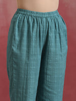 Thumbnail for trueBrowns Light Blue Cotton Dobby Co-ord set