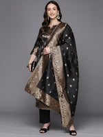 Thumbnail for Ahalyaa Unstitched Black Dress Material - Distacart