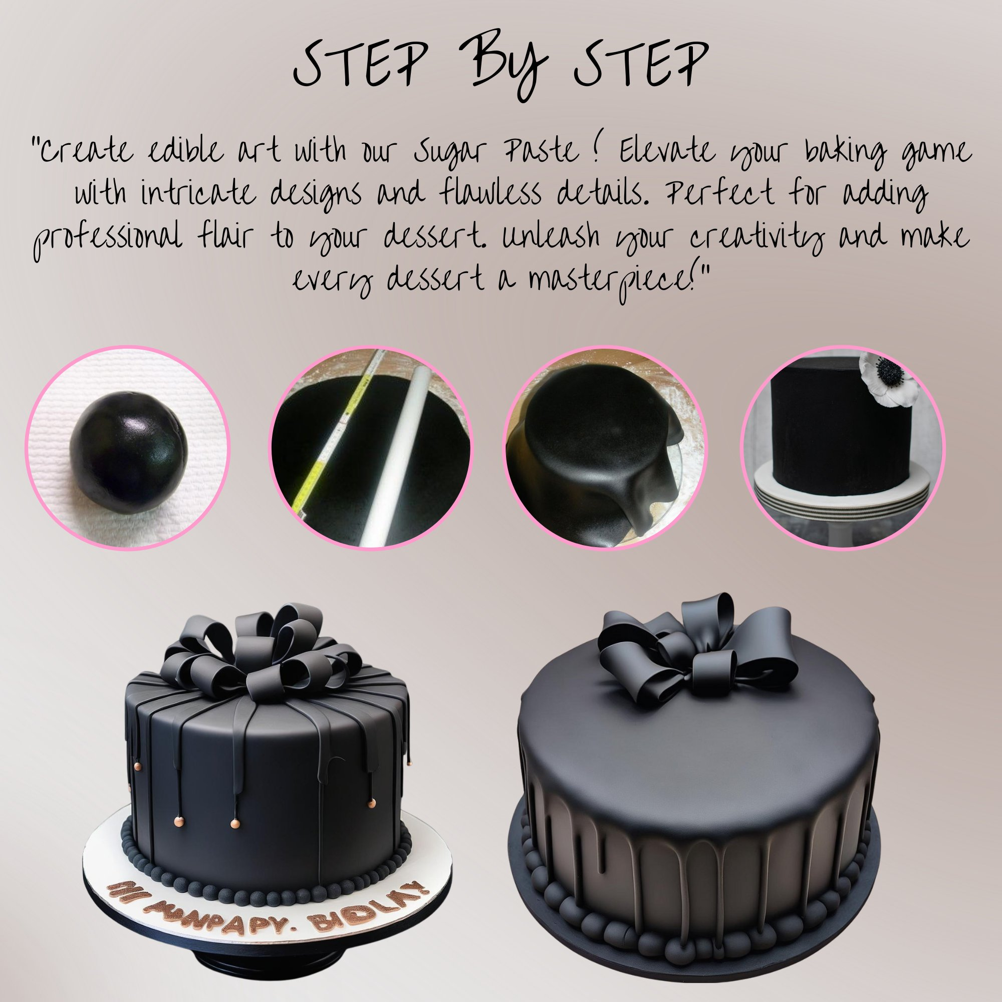 confect black sugarpaste br b 250 gms b