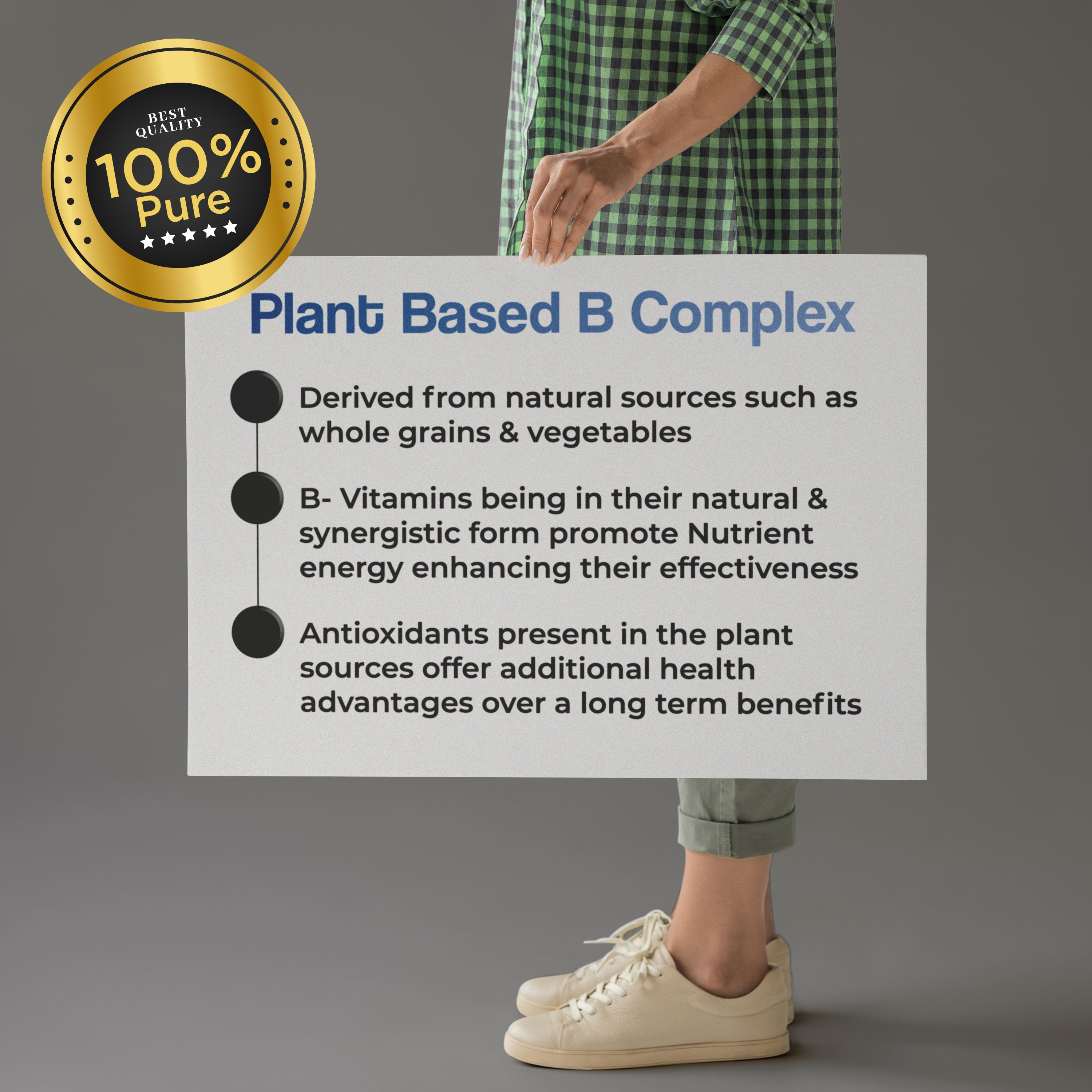 Health Veda Organics Plant Based B-Complex Tablets - Distacart