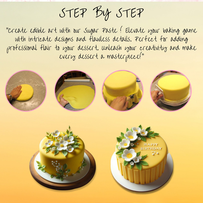 confect yellow sugarpaste br b 1 kg b