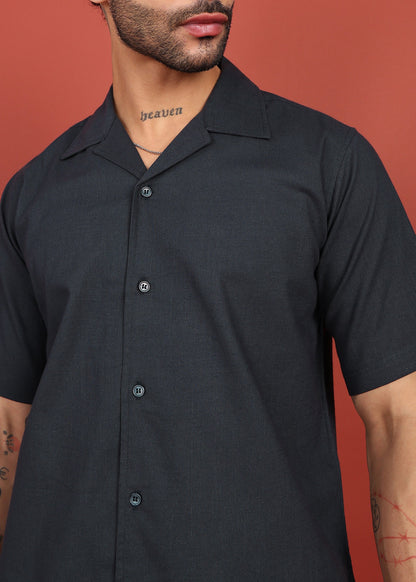 Fabmade Midnight Ease Shirt & Trouser Co-Ord Set - Distacart
