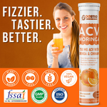 Thumbnail for BOOSTIQ ACV Moringa & Cinnamon Effervescent Tablets - Orange Flavour - Distacart