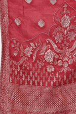 Thumbnail for Ahika Peach Poly Silk A-Line Kurta Pant With Dupatta