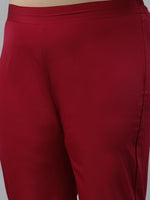 Thumbnail for Sztori Plus Size Tribal Printed Regular Straight Kurta With Trousers - Distacart