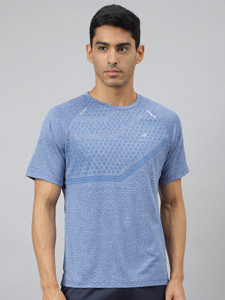 Alcis Men Heather Anti-Static Slim-Fit Round Neck Distance Running T-Shirt - Distacart