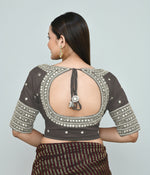 Thumbnail for Joban Fashion Women's Grey Embroidered Stitched Blouse