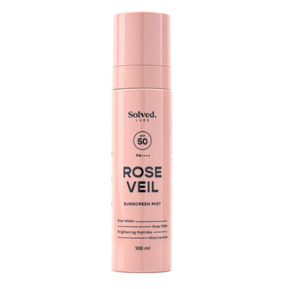 Solved Labs Rose Veil SPF 50 Sunscreen Rose Mist - Distacart