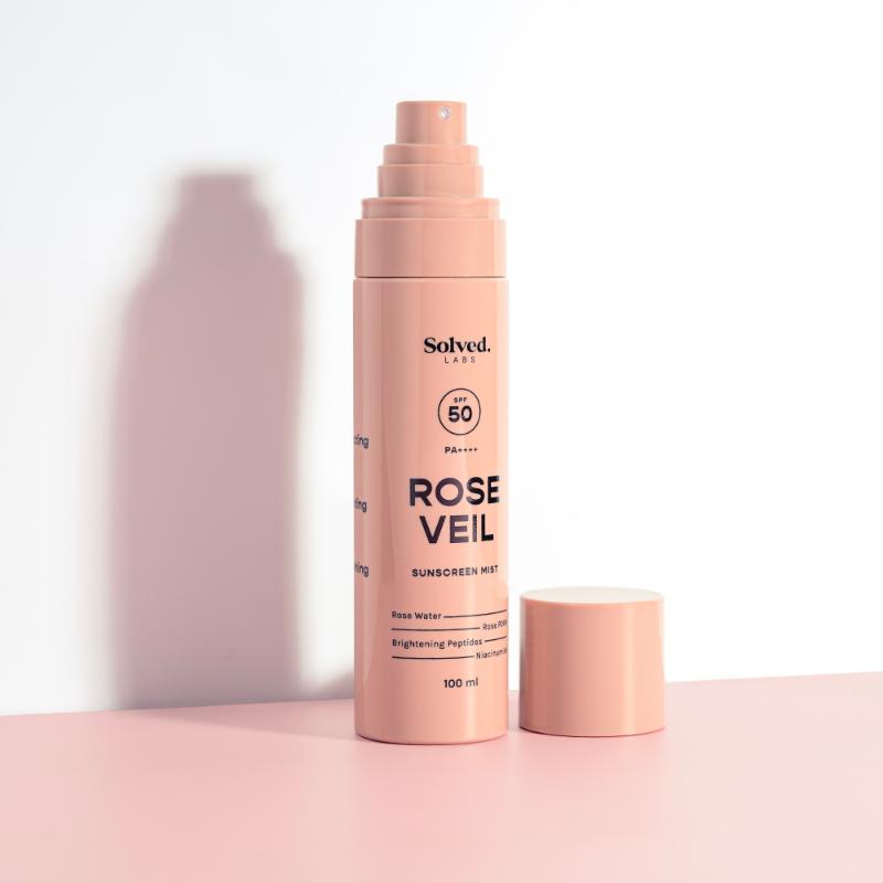 Solved Labs Rose Veil SPF 50 Sunscreen Rose Mist - Distacart