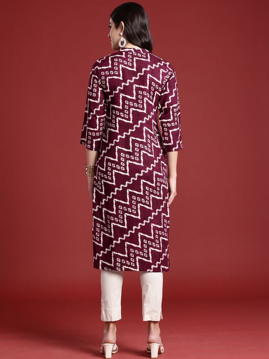 Anouk Bandhani Printed Kurta