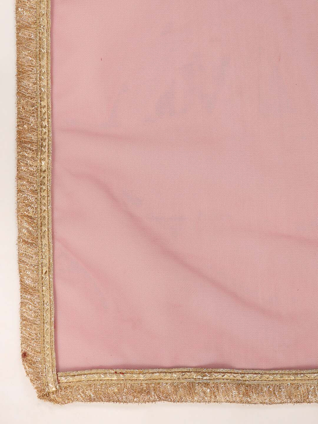 Ode by House of Pataudi Women Ethnic Motifs Yoke Design Regular Thread Work Kurta with Trousers & With - Distacart