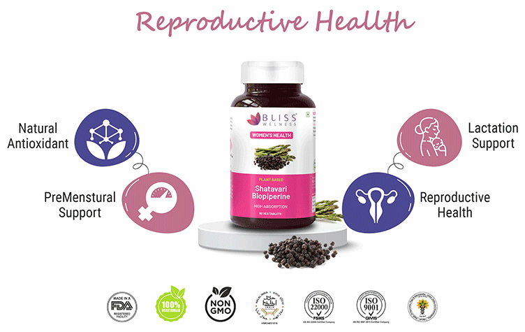 bliss welness womens wellness shatavari biopiperine veg tablet