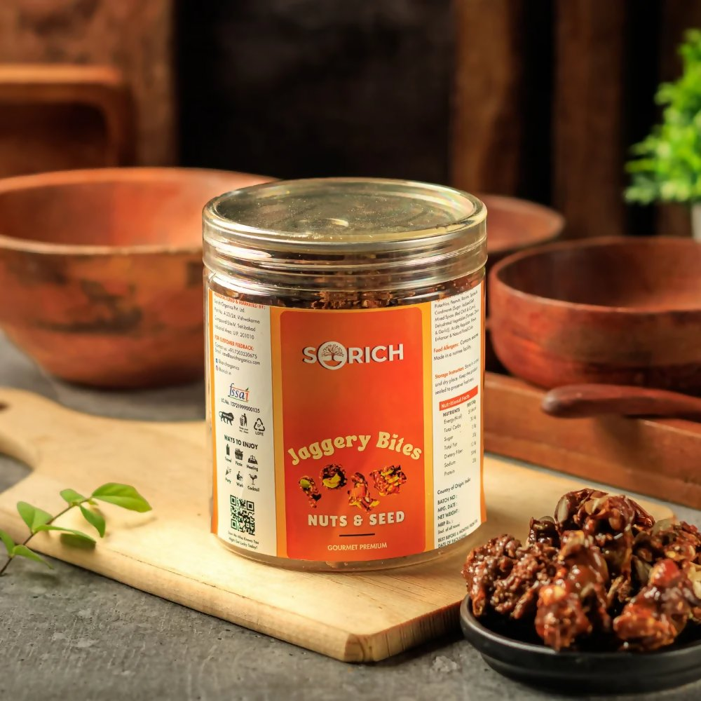Sorich Organics Jaggery Nut & seed Bites – A Wholesome, Natural & Guilt-Free Sweet - Distacart