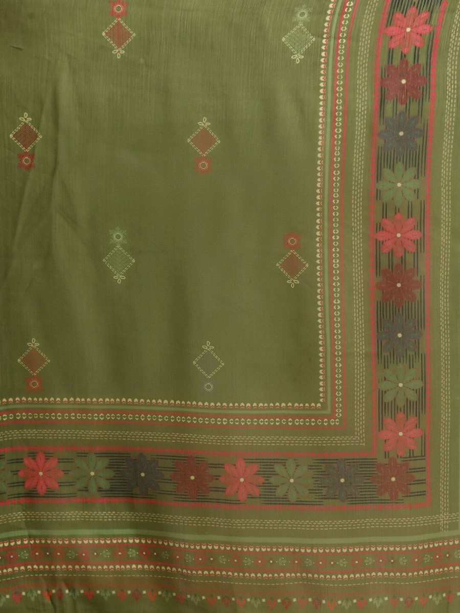 All About You Floral Yoke Design Regular Kurta with Palazzos & Dupatta - Distacart