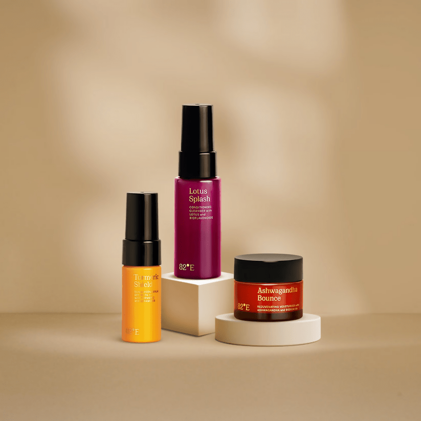 82°E By Deepika Padukone The All Skin Type Routine Mini Combo - Distacart