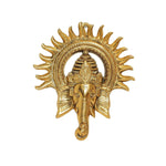 Thumbnail for KridayKraft Metal Ganesha ji Statue, Ganpati Wall Hanging Sculpture Lord Ganesh Idol - Distacart