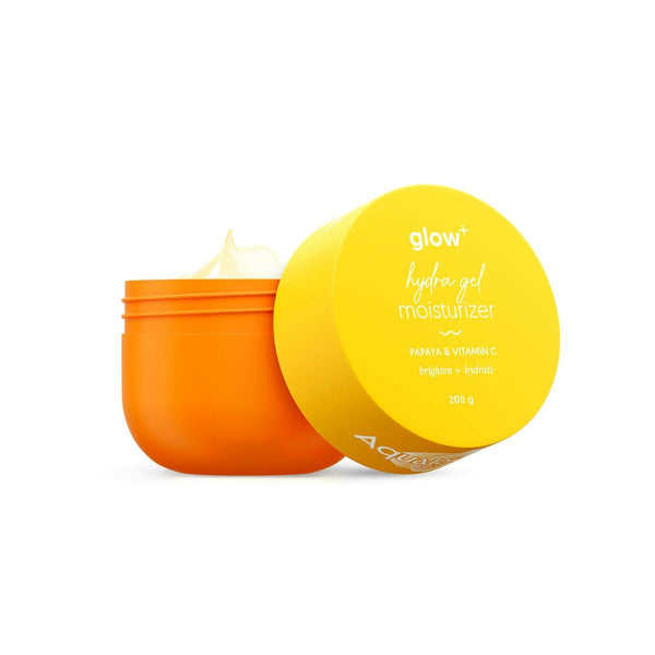 Aqualogica Glow+ Hydra Gel Moisturizer with Vitamin C & Papaya, Non Sticky & Quick Absorbing for Glowing Skin - Distacart