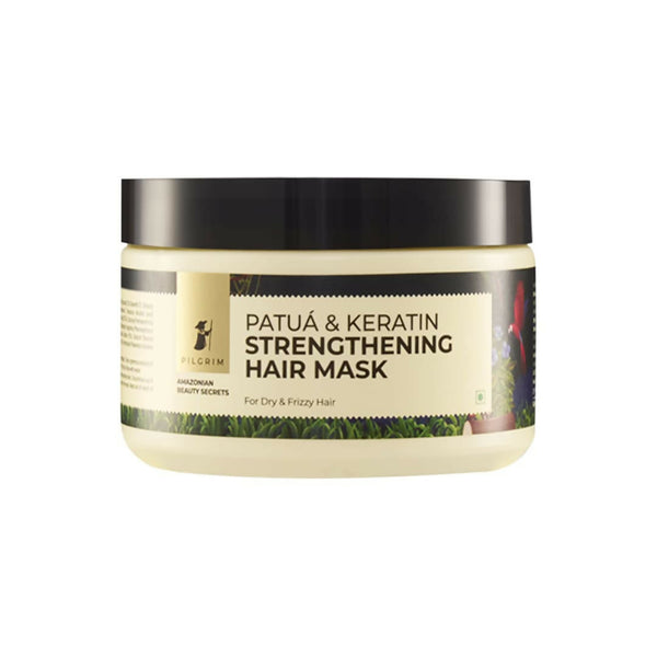 Pilgrim Amazonian Patua & Keratin Strengthening Hair Mask For Dry & Frizzy Hair With Sacha Inchi - Distacart