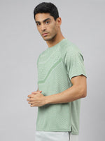 Thumbnail for Alcis Men Anti-Static Slim-Fit Round Neck Distance Running T-Shirt - Distacart