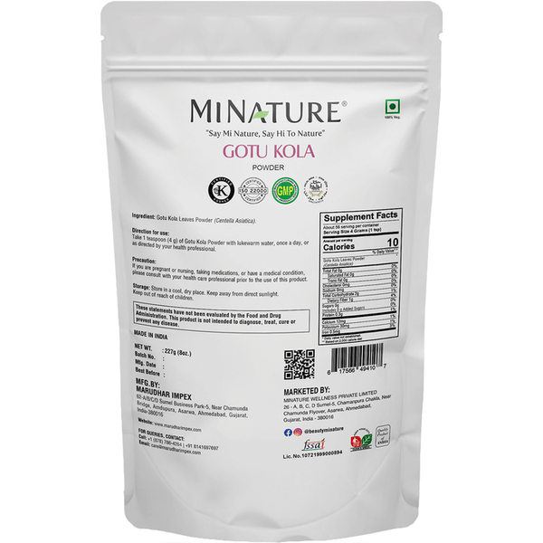 Minature Gotukola Organic Powder