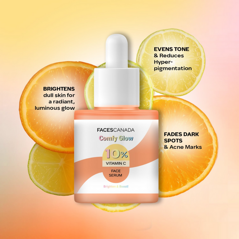 Faces Canada Comfy Glow 10% Vitamin C Face Serum - Distacart