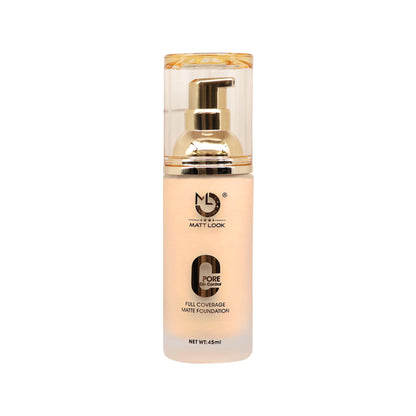 Matt Look Zero Pore Oil Control Full Coverage Matte Foundation - Beige