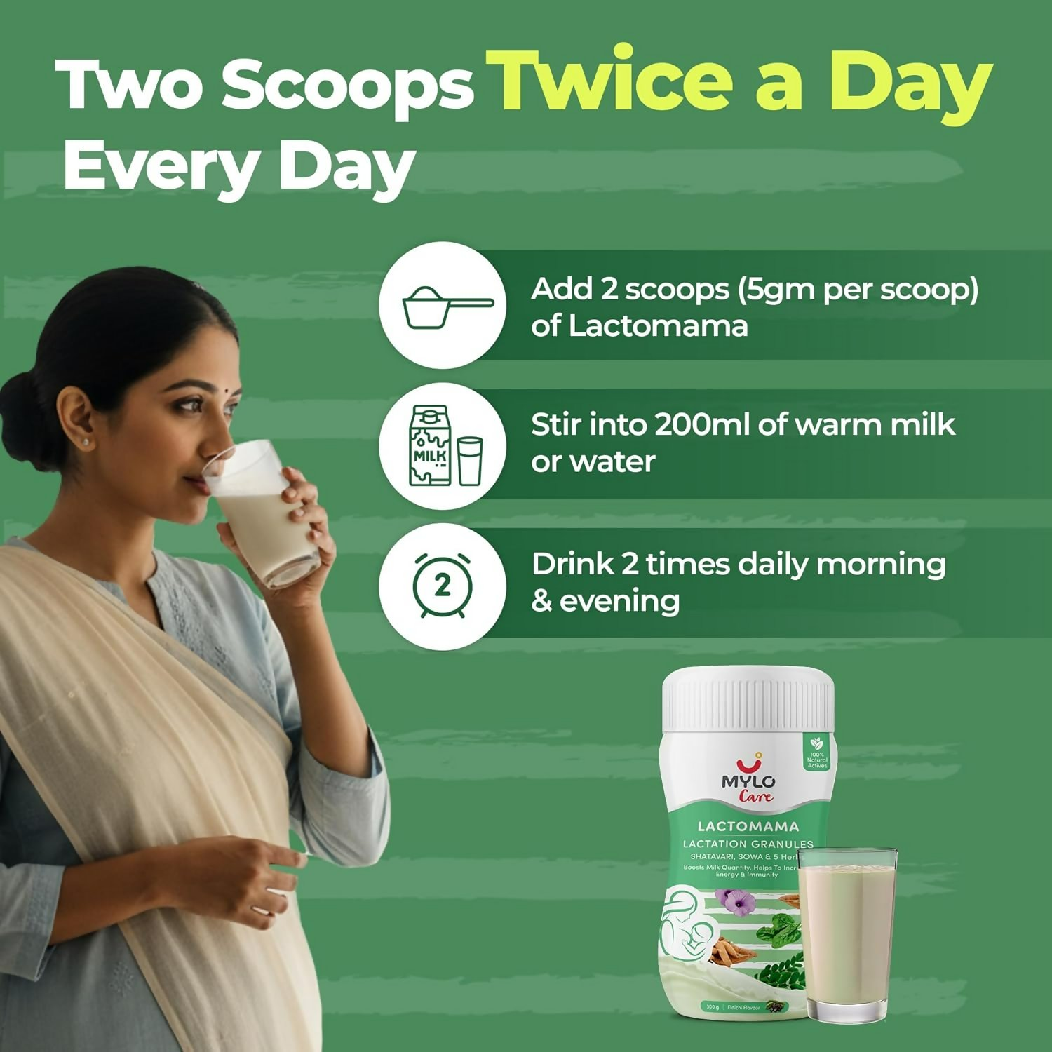 Mylo Care Lactomama Granules – Lactation Supplement (Elaichi) - Distacart