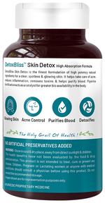 Thumbnail for bliss welness body skin detox veg tablet