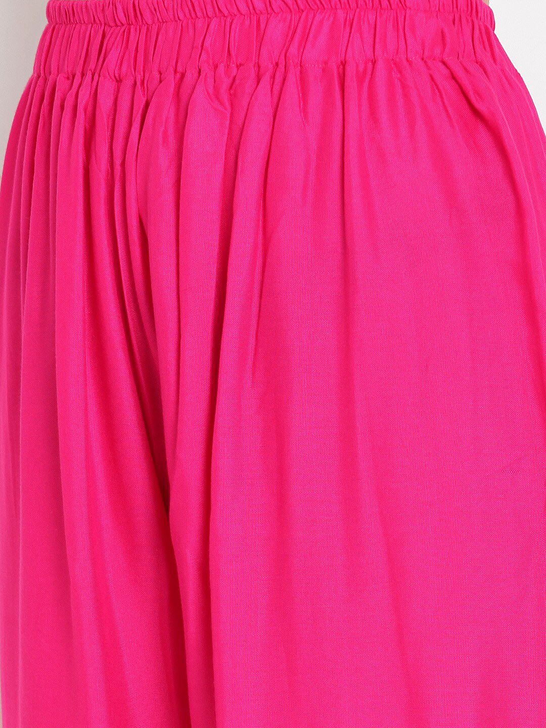TAG 7 Women Pink Solid Flared Palazzos
