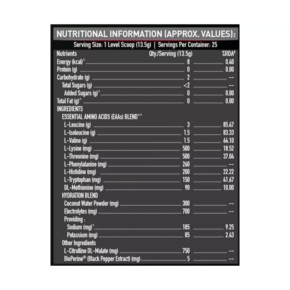 MuscleBlaze EAA 8000 Lemonade