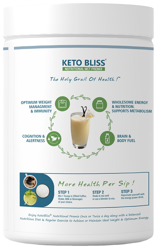 bliss welness ketobliss nutritional mct premix unflavored