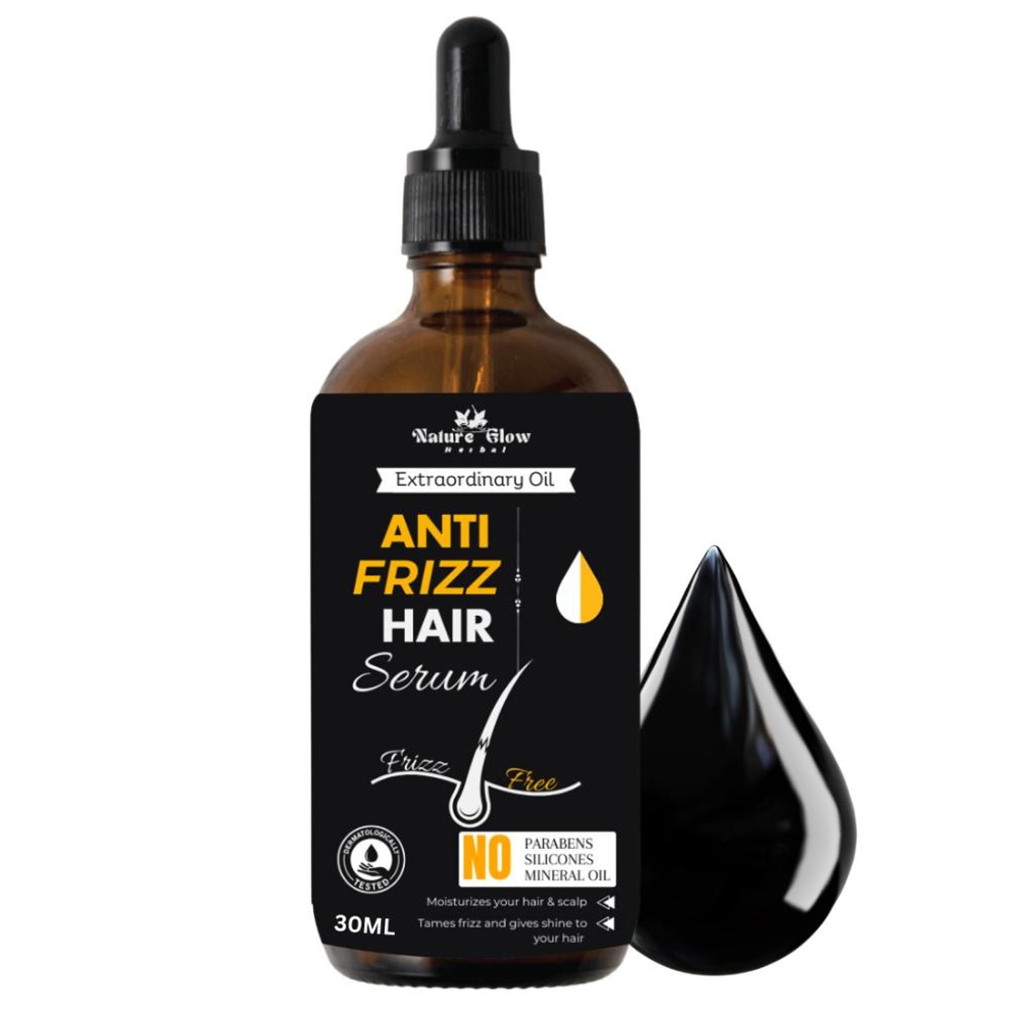 Nature Glow Herbal Anti Frizz Hair Serum
