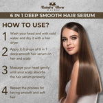 Thumbnail for Nature Glow Herbal 6-In-1 Deep Smooth Hair Serum - Distacart
