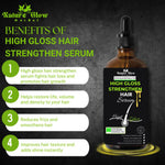 Thumbnail for Nature Glow Herbal High Gloss Strengthen Hair Serum - Distacart